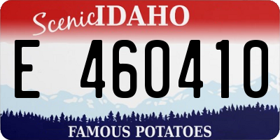 ID license plate E460410