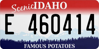 ID license plate E460414