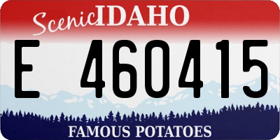 ID license plate E460415