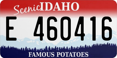 ID license plate E460416