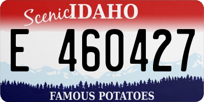 ID license plate E460427