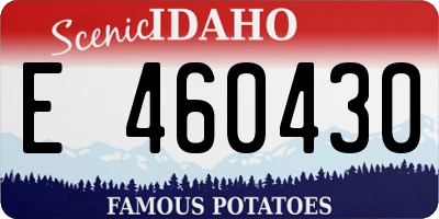 ID license plate E460430