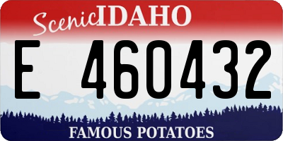 ID license plate E460432