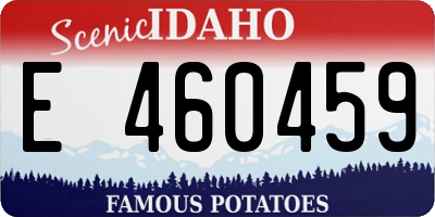 ID license plate E460459