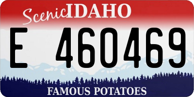 ID license plate E460469