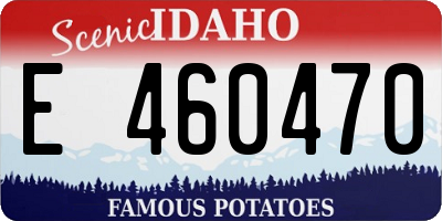 ID license plate E460470