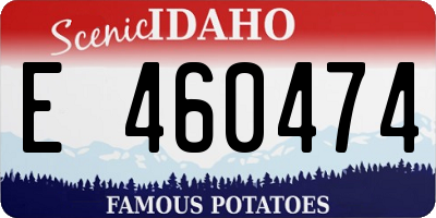 ID license plate E460474