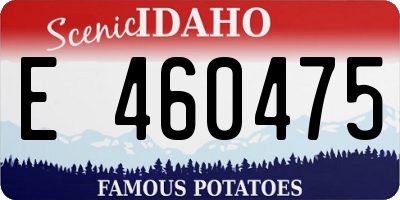 ID license plate E460475