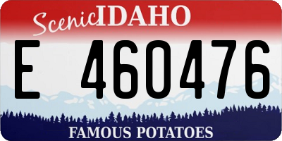 ID license plate E460476