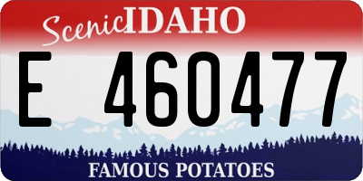 ID license plate E460477