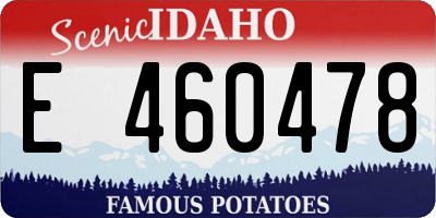 ID license plate E460478