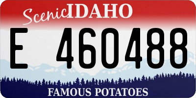 ID license plate E460488