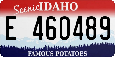 ID license plate E460489