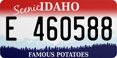 ID license plate E460588