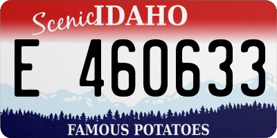 ID license plate E460633