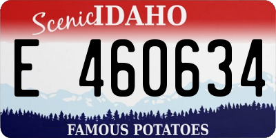 ID license plate E460634