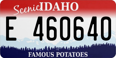 ID license plate E460640