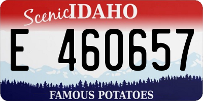 ID license plate E460657