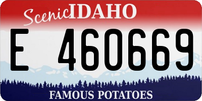 ID license plate E460669