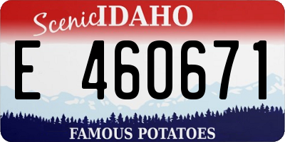 ID license plate E460671