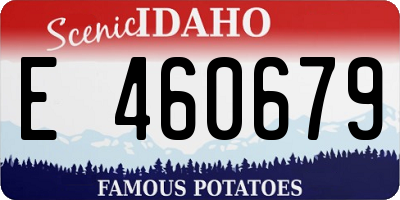 ID license plate E460679