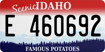 ID license plate E460692