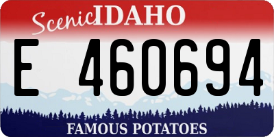 ID license plate E460694