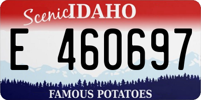 ID license plate E460697