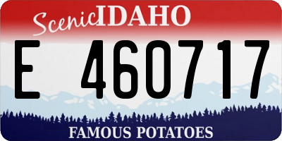 ID license plate E460717
