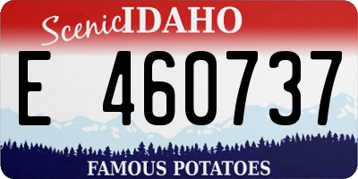 ID license plate E460737