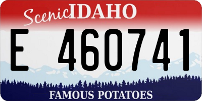 ID license plate E460741