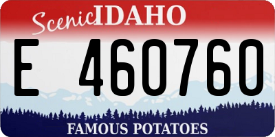 ID license plate E460760