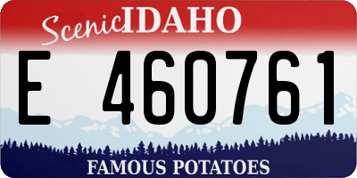 ID license plate E460761