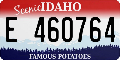 ID license plate E460764