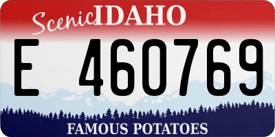 ID license plate E460769