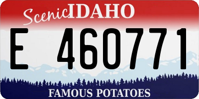 ID license plate E460771