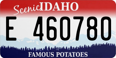 ID license plate E460780