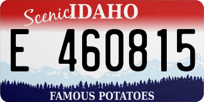 ID license plate E460815