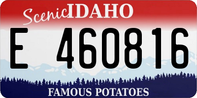ID license plate E460816