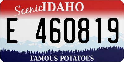 ID license plate E460819