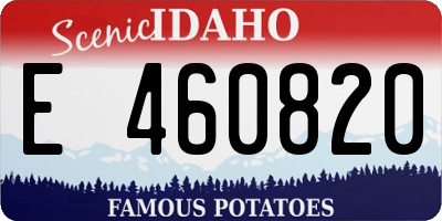 ID license plate E460820