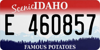 ID license plate E460857