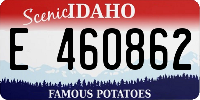 ID license plate E460862