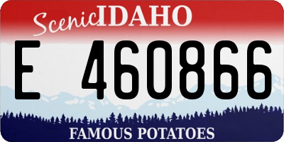 ID license plate E460866