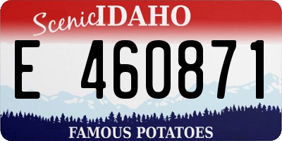 ID license plate E460871
