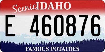 ID license plate E460876