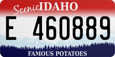 ID license plate E460889