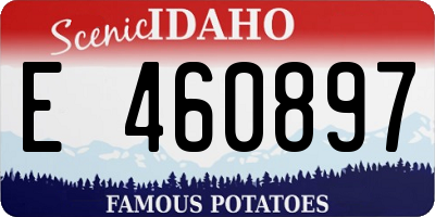 ID license plate E460897
