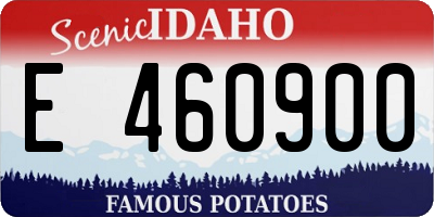 ID license plate E460900