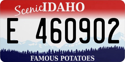 ID license plate E460902